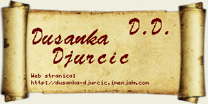 Dušanka Đurčić vizit kartica